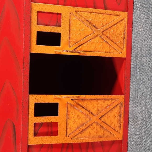 Fairy Garden Barn Tractor Set Metal Resin Indoor Outdoor Imagination Playtime - Picture 9 of 16